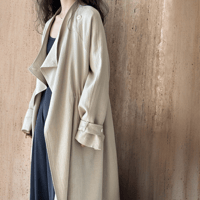 drape light long coat　MA1136