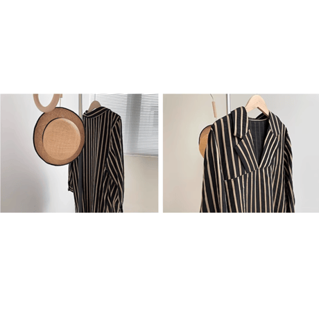 striped long dress　MA1461