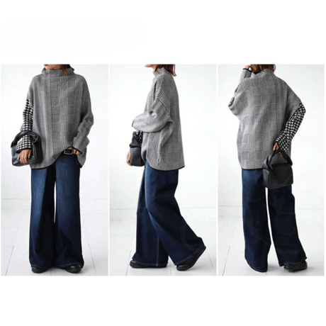 chidoripattern knit pullover　MA1643