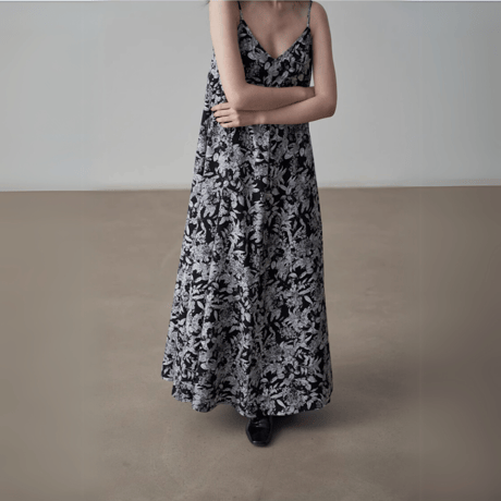 botanical design cami onepiece　MA1424