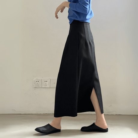 high-waist tuck flare skirt　MA1626