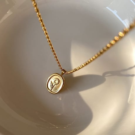 flower charm necklace　MA1127