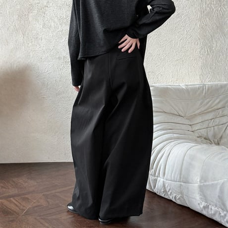 high waist center seam wide pants　MA1863