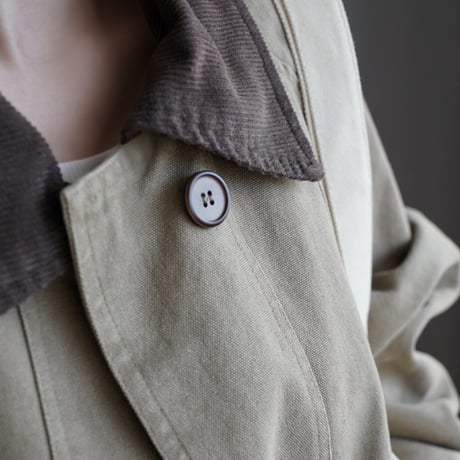 khaki contrast collar wind jacket　MA1915