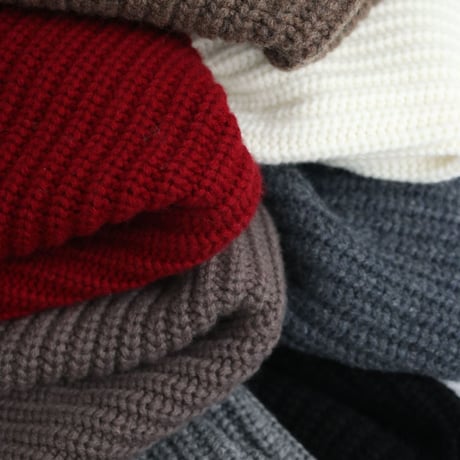high neck knit snood　MA1657
