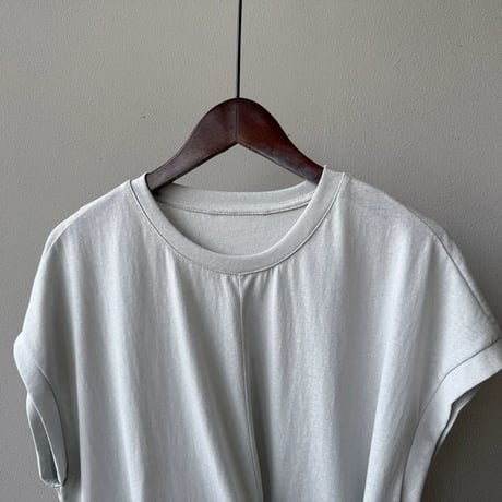 side ribbon french sleeve tops　MA1974