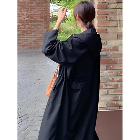 front zip casual long coat　MA1357