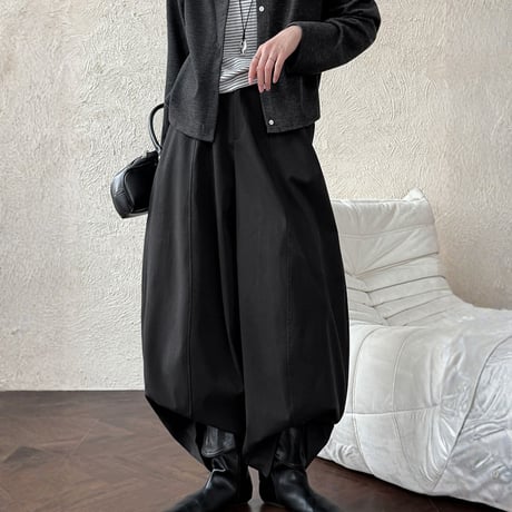high waist center seam wide pants　MA1863