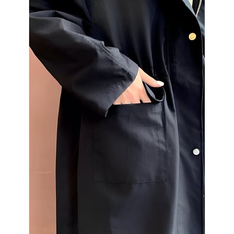 front zip casual long coat　MA1357