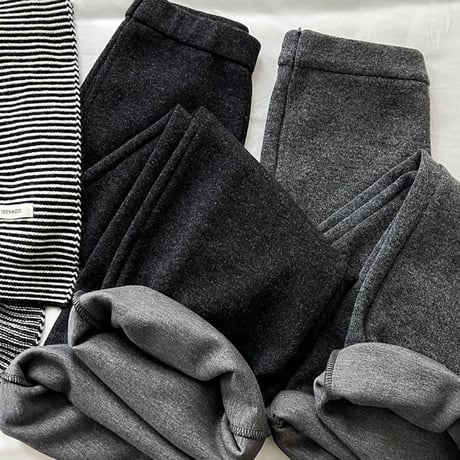 layered flare knit pants　MA1791