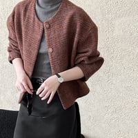 retro check short jacket　MA1147