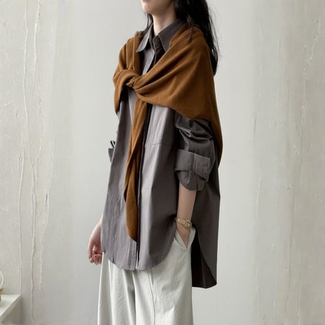 soft knit shoulder stole　MA1658