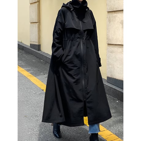 oversized hooded jacket coat　MA1349
