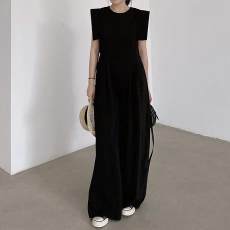 sleeveless wide leg jumpsuit　MA1849