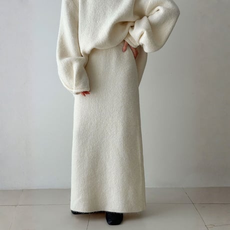 back-button fluffy knit setup　MA1698