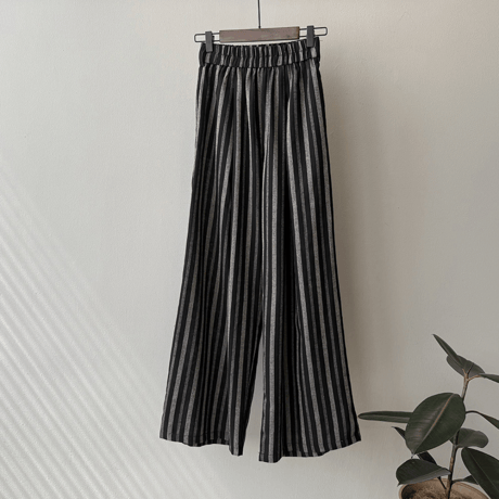stripe relax wide pants　MA1560