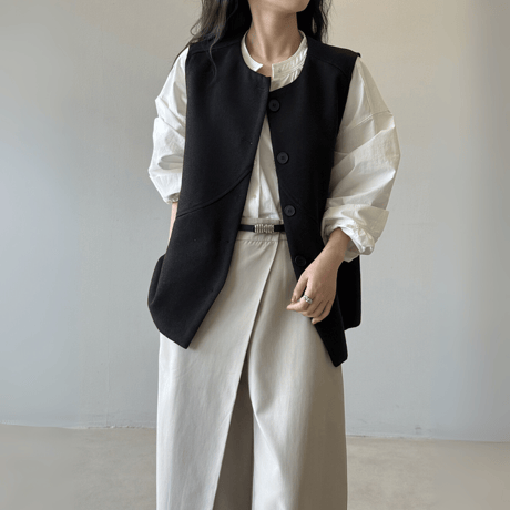 structured layering vest　MA1591