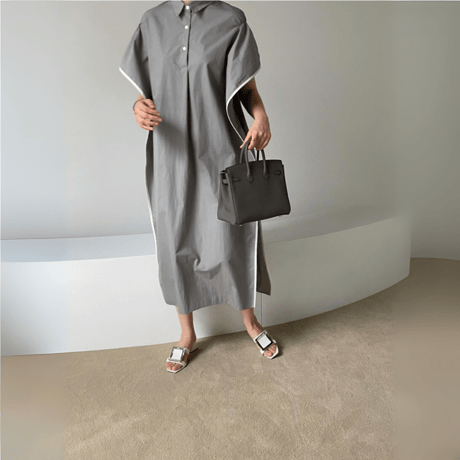 minimal loose silhouette dress　MA1636