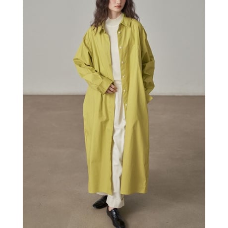 drop shoulder long shirt one piece　MA1379