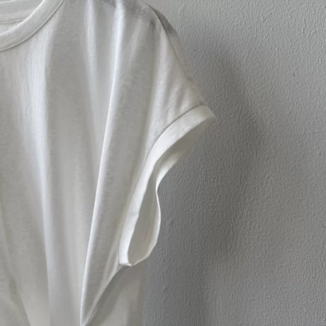 side ribbon french sleeve tops　MA1974
