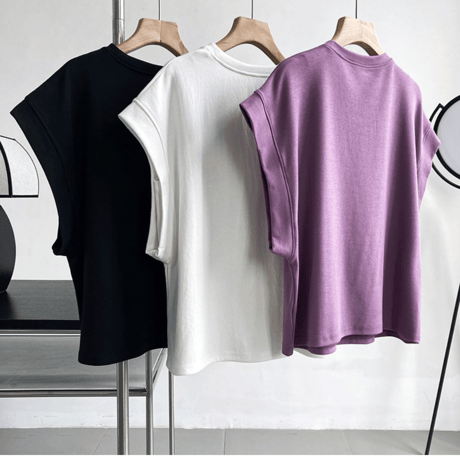 relaxed armhole french sleeve t-shirt　MA1538
