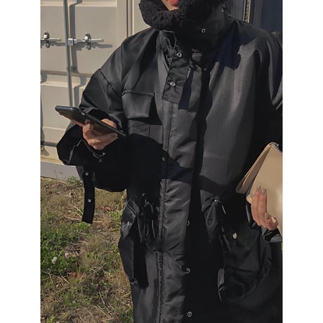 military-style oversized coat　MA1348