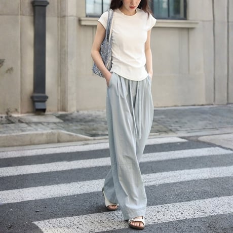 drape easy wide pants　MA1886