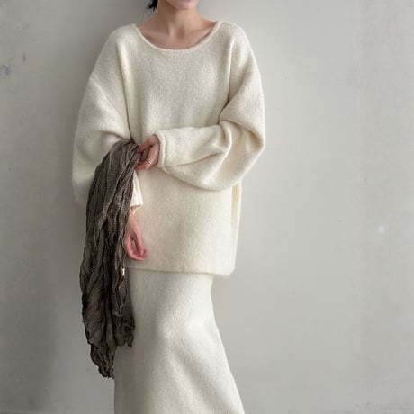 back-button fluffy knit setup　MA1698