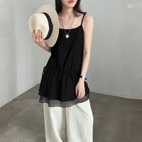 drawstring double hem camisole tops　MA1963