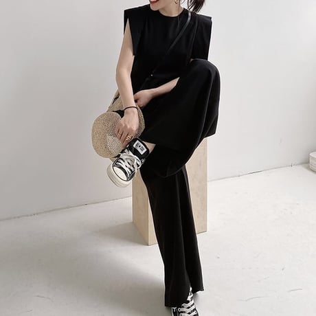sleeveless wide leg jumpsuit　MA1849