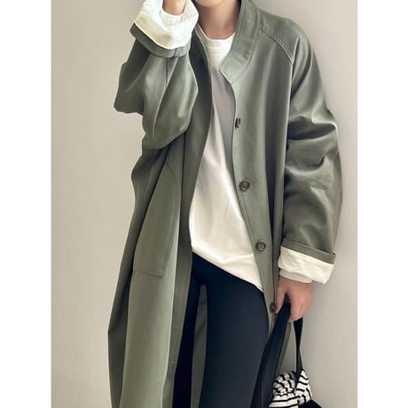 stand collar single coat　MA1135