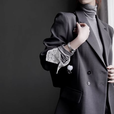 lace cuff tailored jacket　MA1927
