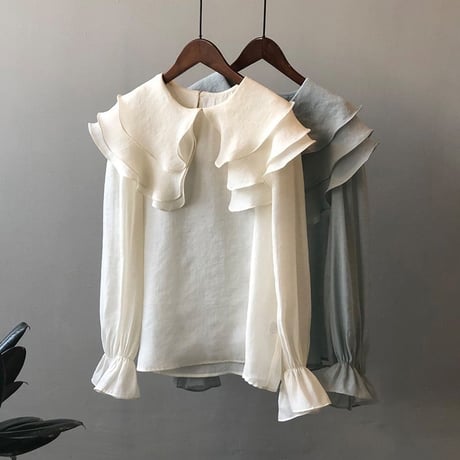 doll collar sweet blouse　MA1169