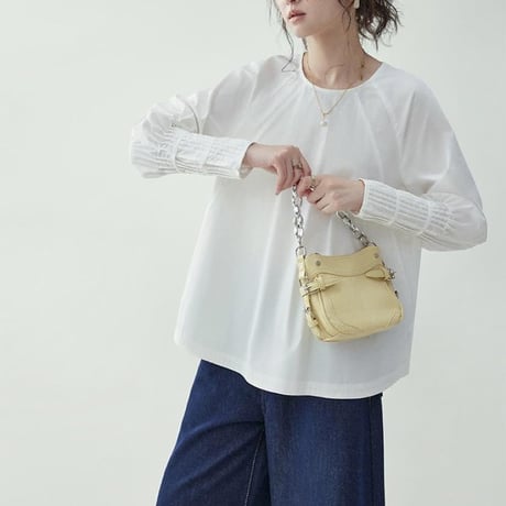 pleated cuff design tops　MA1183