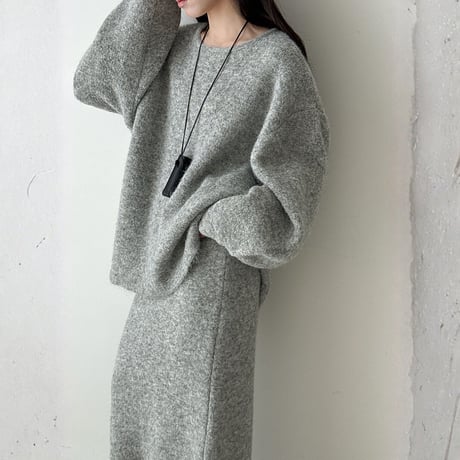 back-button fluffy knit setup　MA1698