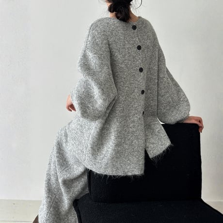 back-button fluffy knit setup　MA1698