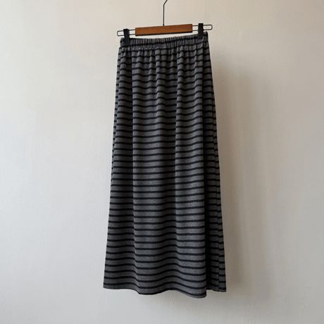 border knit flare skirt　MA1602