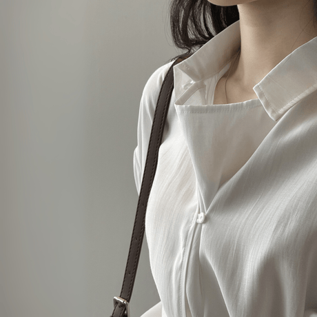 french drape pullover shirt　MA1594