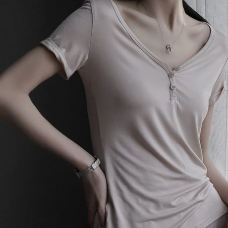 big neck slim t-shirt　MA1942