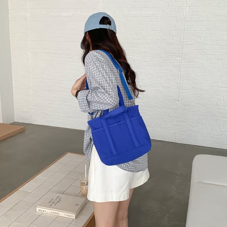 nylon 2way pocket tote bag　MA1900