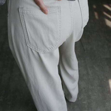 modern loose fit high rise denim white/blue 2color　MA1667