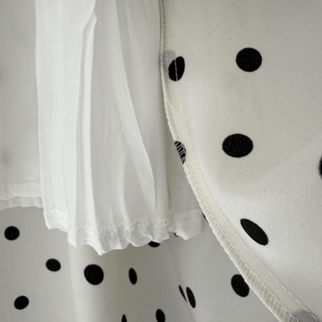 polka dot flare skirt　MA1545