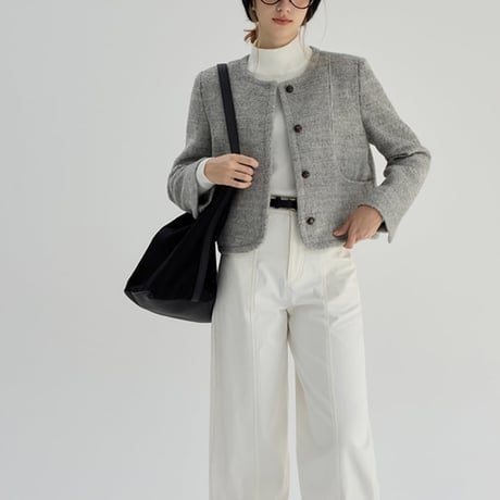 collarless short coat　MA1334