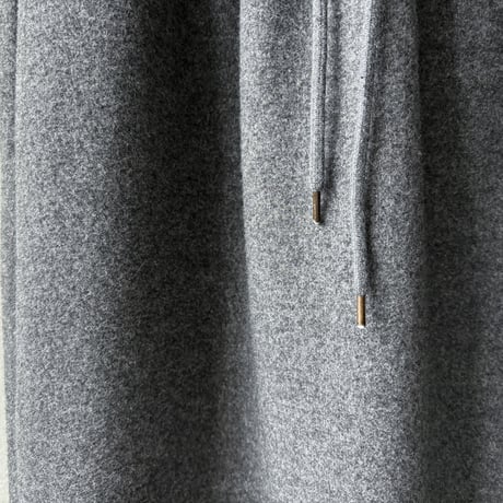soft fleece a-line slit skirt　MA1729