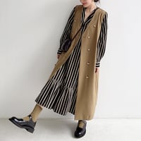 double button long vest　MA1303