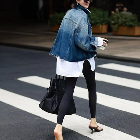 relaxed cut-off denim jacket　MA1748