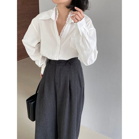 lace designed shirt　MA1171