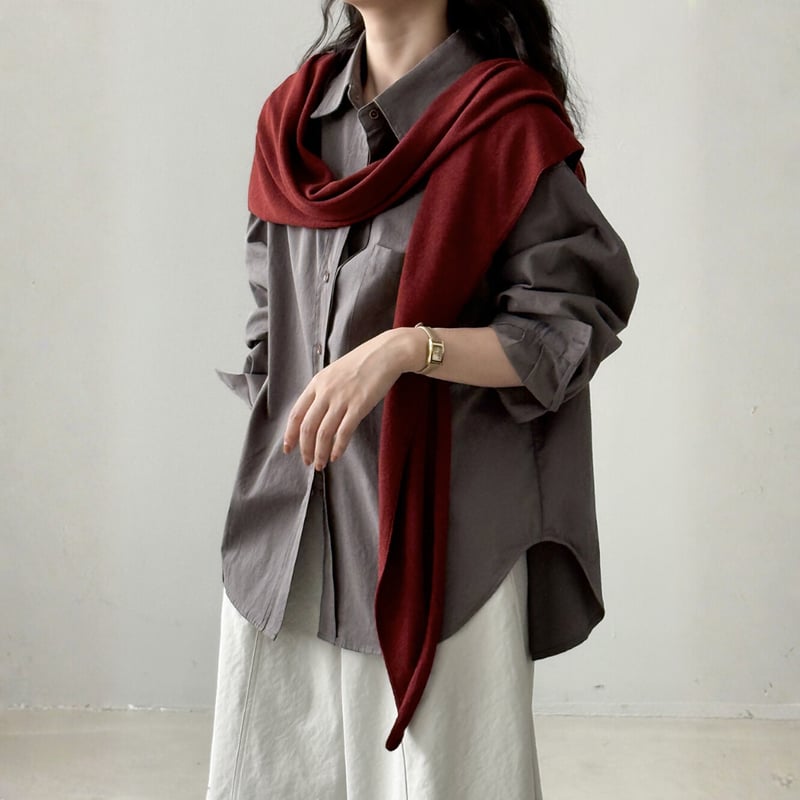 soft knit shoulder stole MA1658 | MaiA