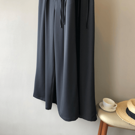 ribbon waist wide pants　MA1575
