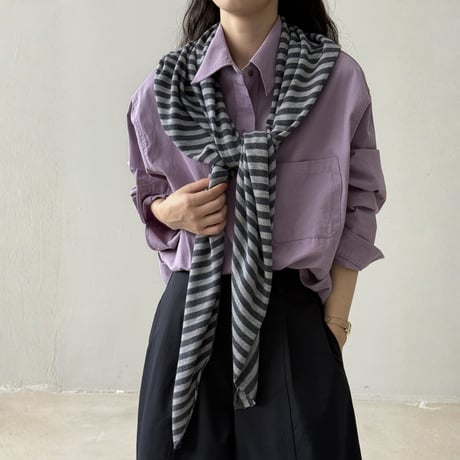 soft knit shoulder stole　MA1658